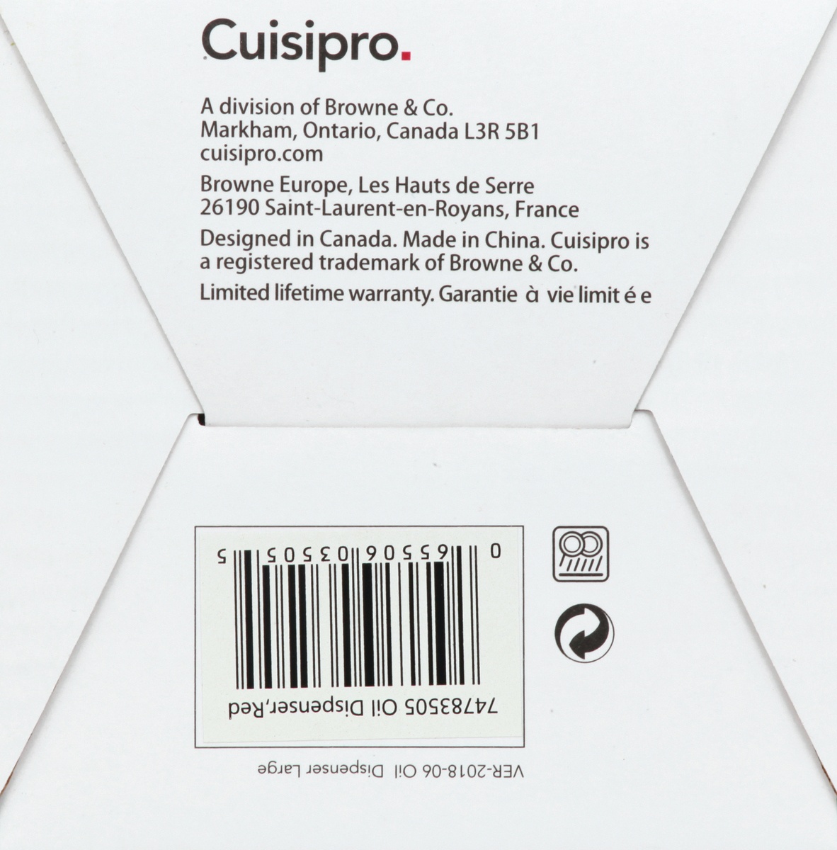 slide 6 of 8, Cuisipro Red No Drip Dispenser, 1 ct