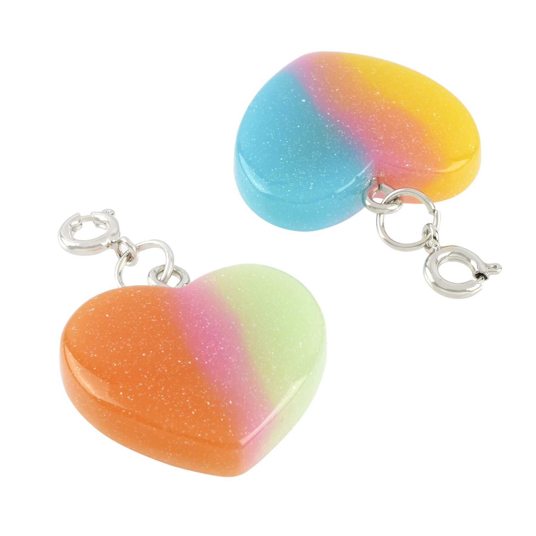 slide 2 of 2, Neon Heart Charm Set By Creatology, 25mm x 20mm