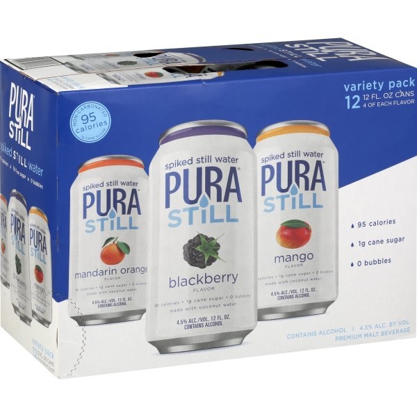 slide 1 of 1, Pura Still Variety Pack Cans, 12 ct; 12 fl oz