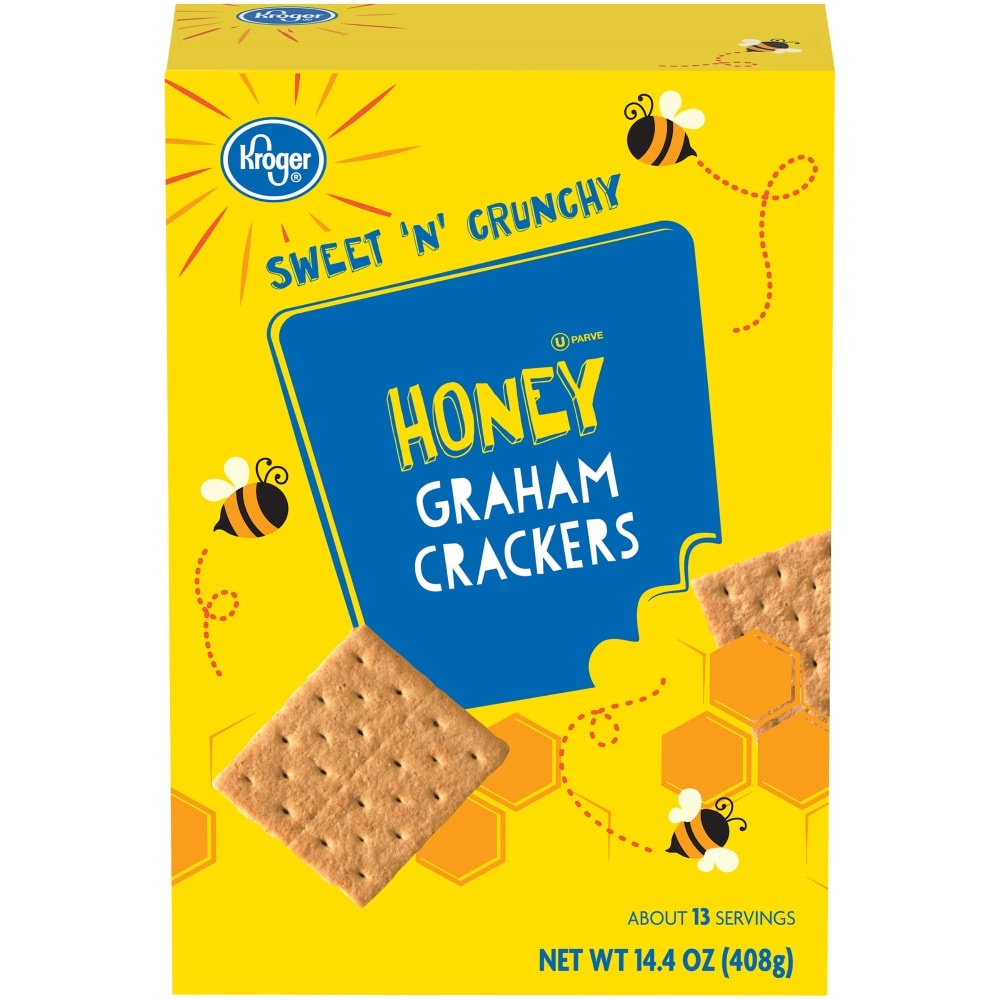 slide 1 of 1, Kroger Honey Graham Crackers, 14.4 oz