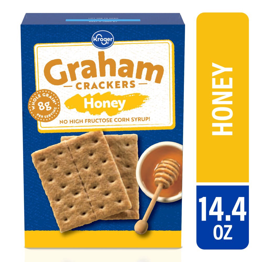 slide 1 of 4, Kroger Honey Graham Crackers, 14.4 oz