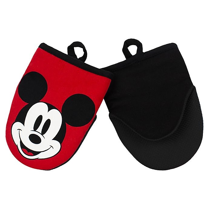 slide 2 of 4, Disney Mickey Mouse Mr. and Mrs. Mini Oven Mitts - Red, 2 ct