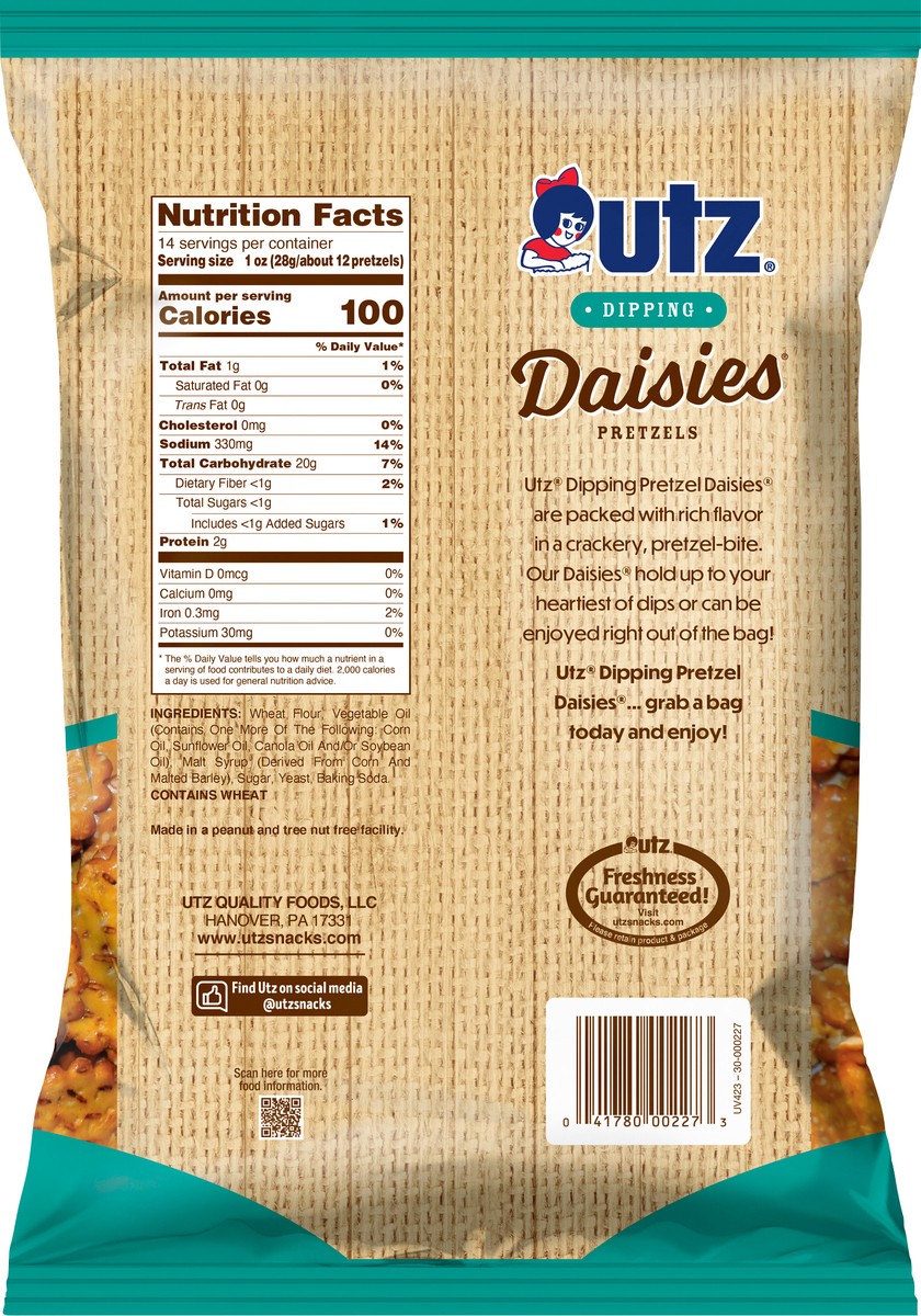 slide 3 of 7, Utz Sourdough Daisies Pretzels 14 oz, 14 oz