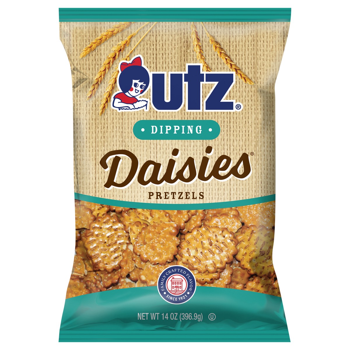 slide 1 of 7, Utz Sourdough Daisies Pretzels 14 oz, 14 oz