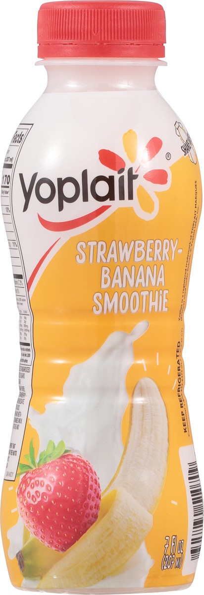 slide 5 of 9, Yoplait Strawberry-Banana Smoothie 7 fl oz, 7 fl oz