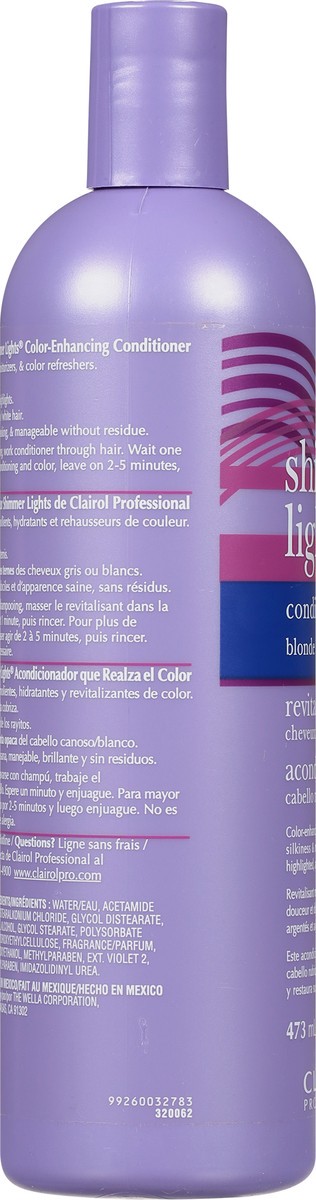 slide 8 of 12, Clairol Professional Shimmer Lights Blonde & Silver Conditioner 16 fl oz, 16 fl oz