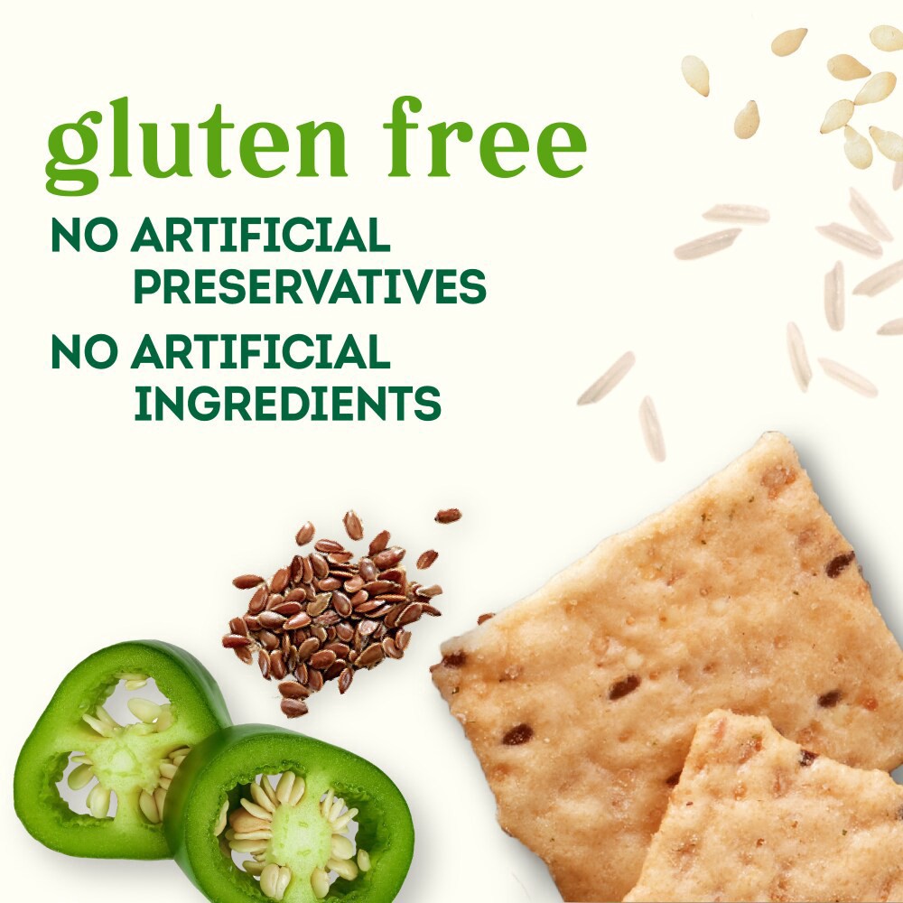 slide 4 of 5, Simple Truth Ancient Grains Jalapeno Cilantro Rice Crackers - 3.5 oz, 3.5 oz