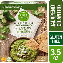 Simple Truth Ancient Grains Jalapeno Cilantro Rice Crackers - 3.5 oz
