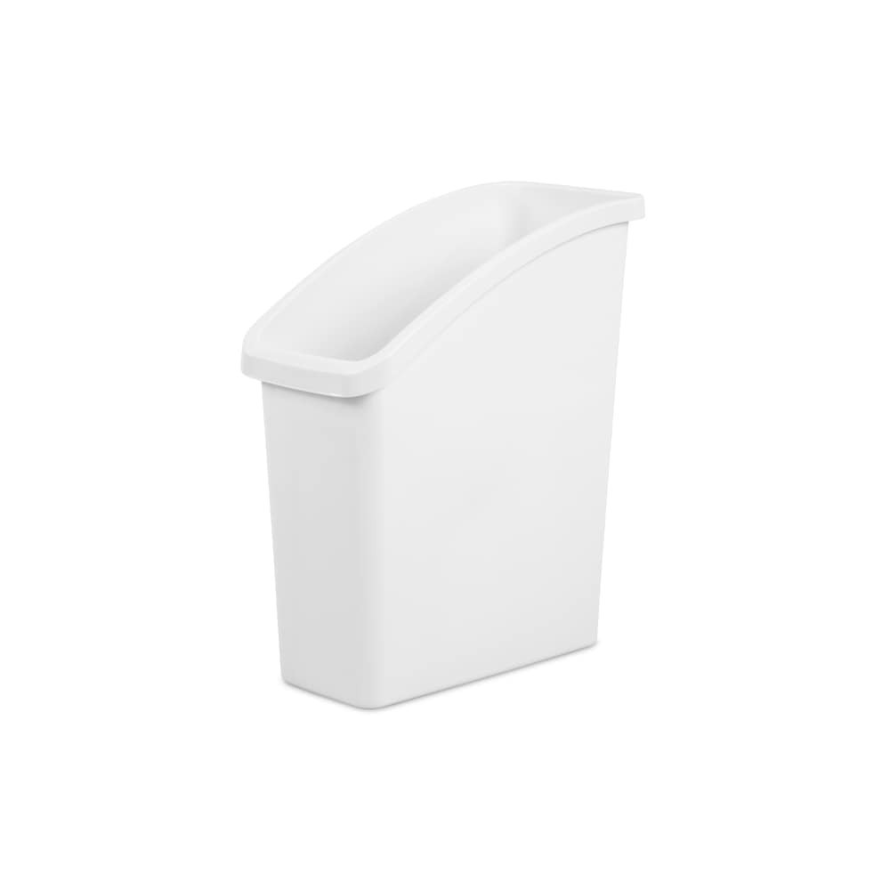slide 3 of 3, Sterilite Under Sink Wastebasket - White, 8 gal