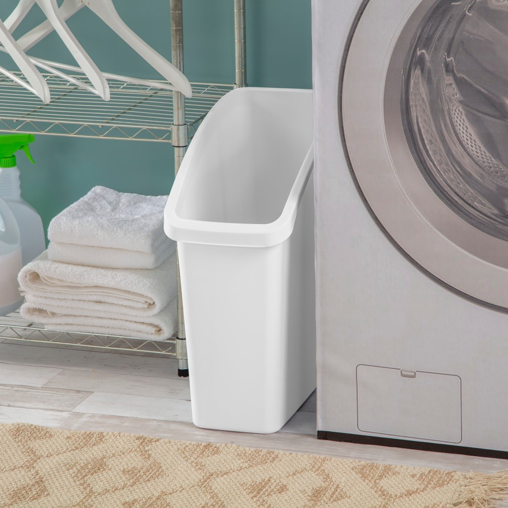 slide 2 of 3, Sterilite Under Sink Wastebasket - White, 8 gal