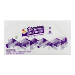 Giant Premium 2-Ply White Dinner Napkins