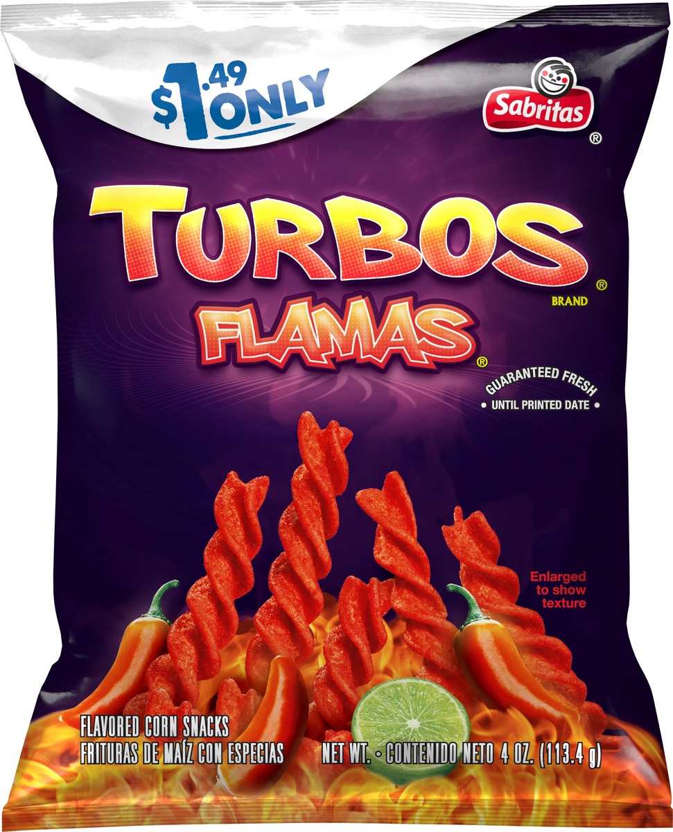 Sabritas Turbos Flamas Corn Snacks 4 oz Shipt