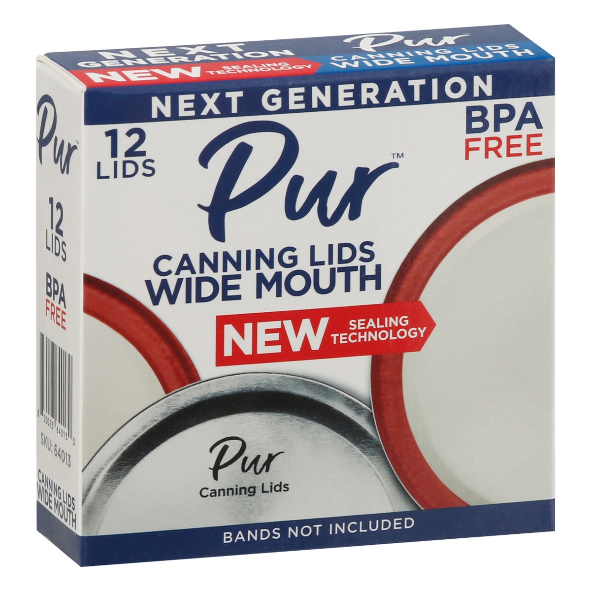 slide 9 of 9, PUR Wide Mouth Canning Lids 12 ea, 12 ct