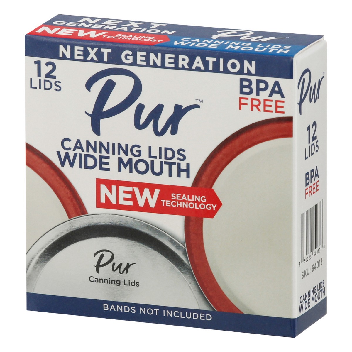 slide 2 of 9, PUR Wide Mouth Canning Lids 12 ea, 12 ct
