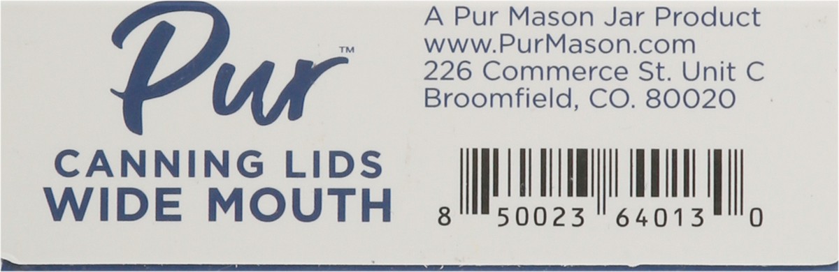 slide 7 of 9, PUR Wide Mouth Canning Lids 12 ea, 12 ct