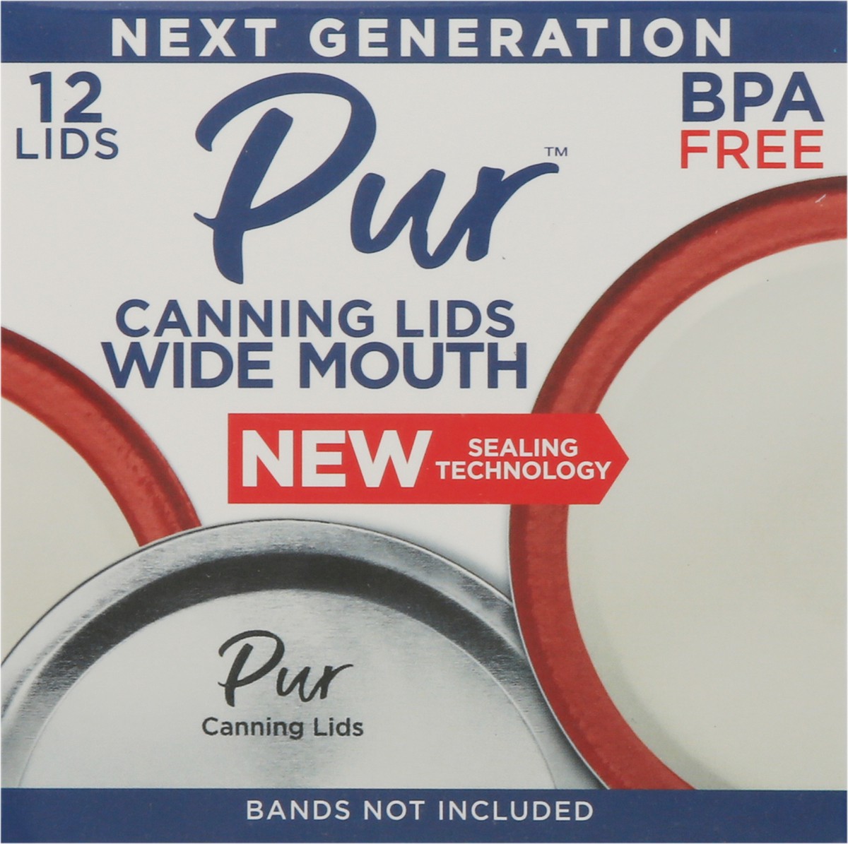 slide 3 of 9, PUR Wide Mouth Canning Lids 12 ea, 12 ct