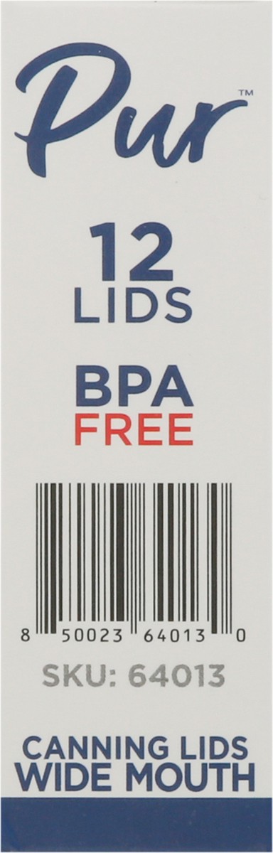 slide 8 of 9, PUR Wide Mouth Canning Lids 12 ea, 12 ct