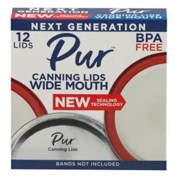 PUR Wide Mouth Canning Lids 12 ea