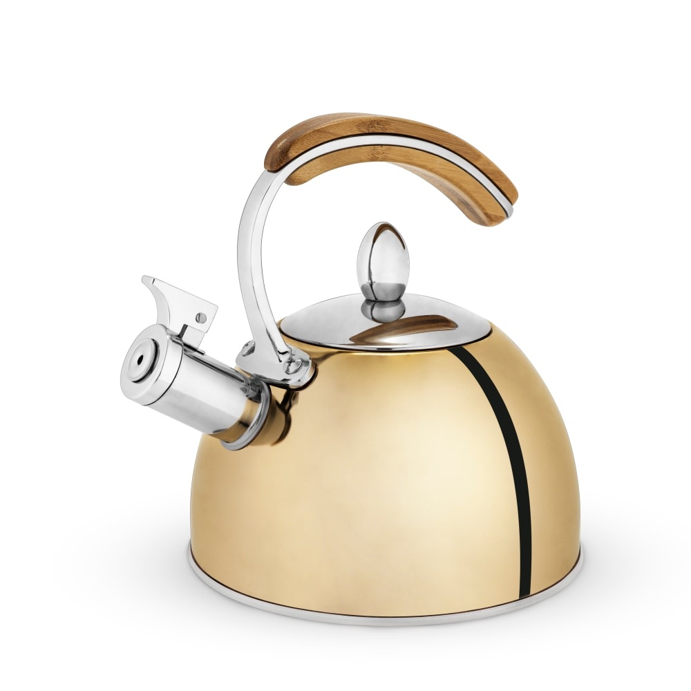 slide 1 of 1, True Fabrications Tea Kettle - Presley Gold, 1 ct