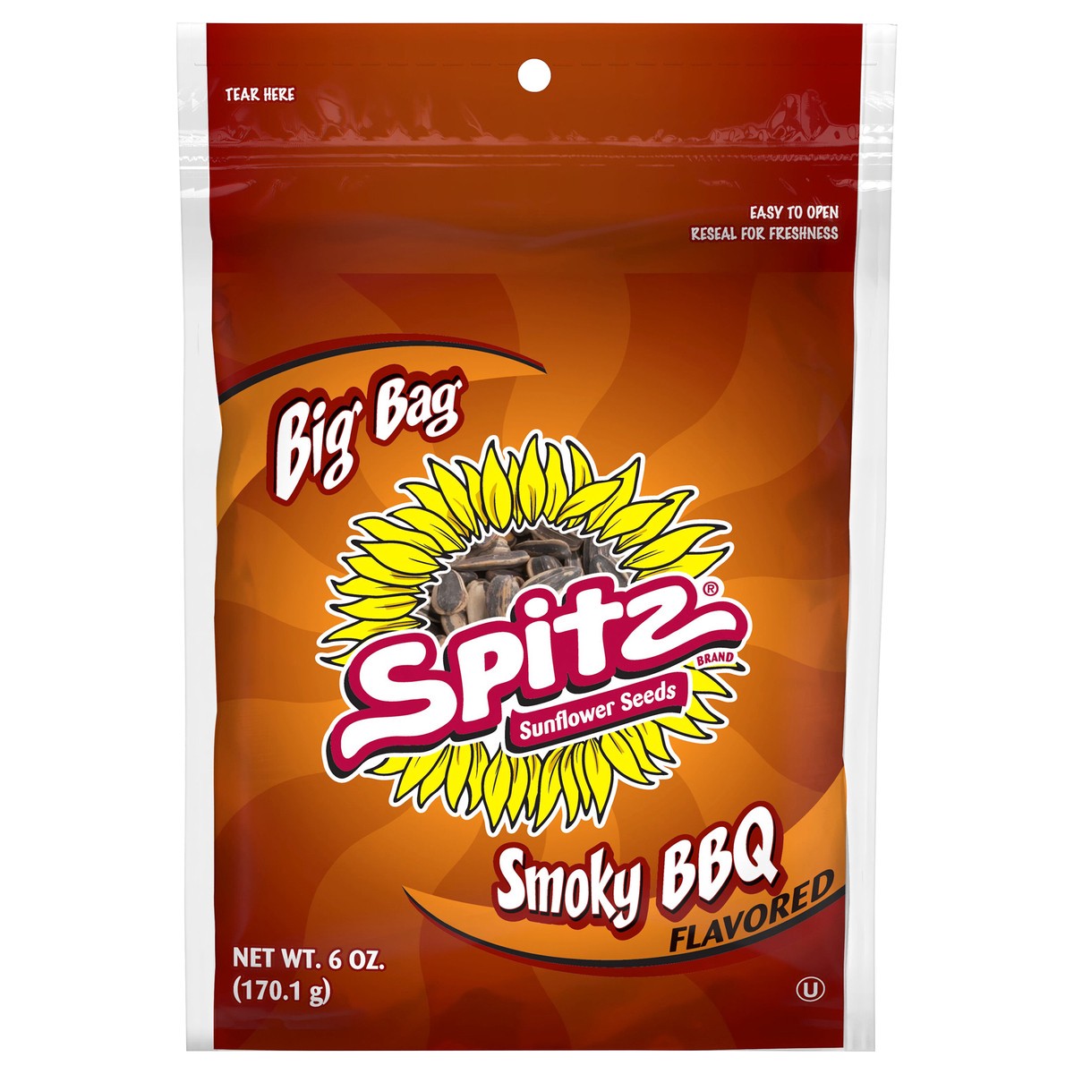 slide 1 of 8, Spitz Sunflower Seeds Smoky BBQ Flavored 6 Oz, 6 oz