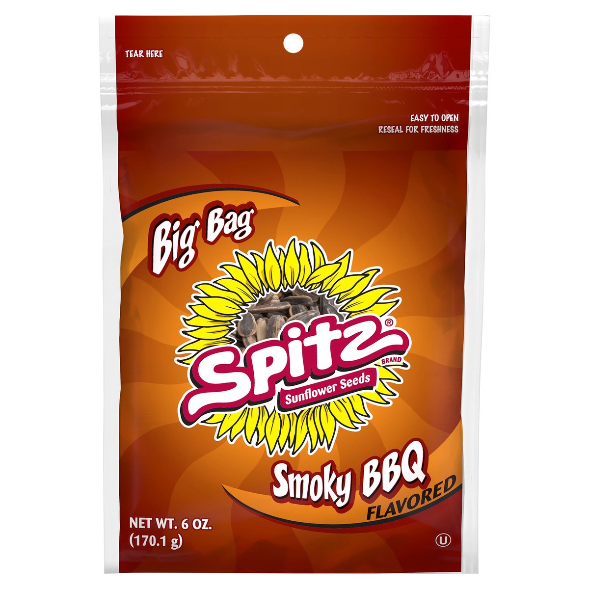 slide 6 of 8, Spitz Sunflower Seeds Smoky BBQ Flavored 6 Oz, 6 oz