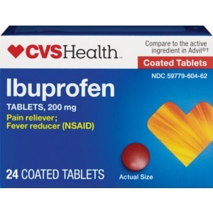 slide 1 of 1, CVS Health Ibuprofen Tablets, 24 ct