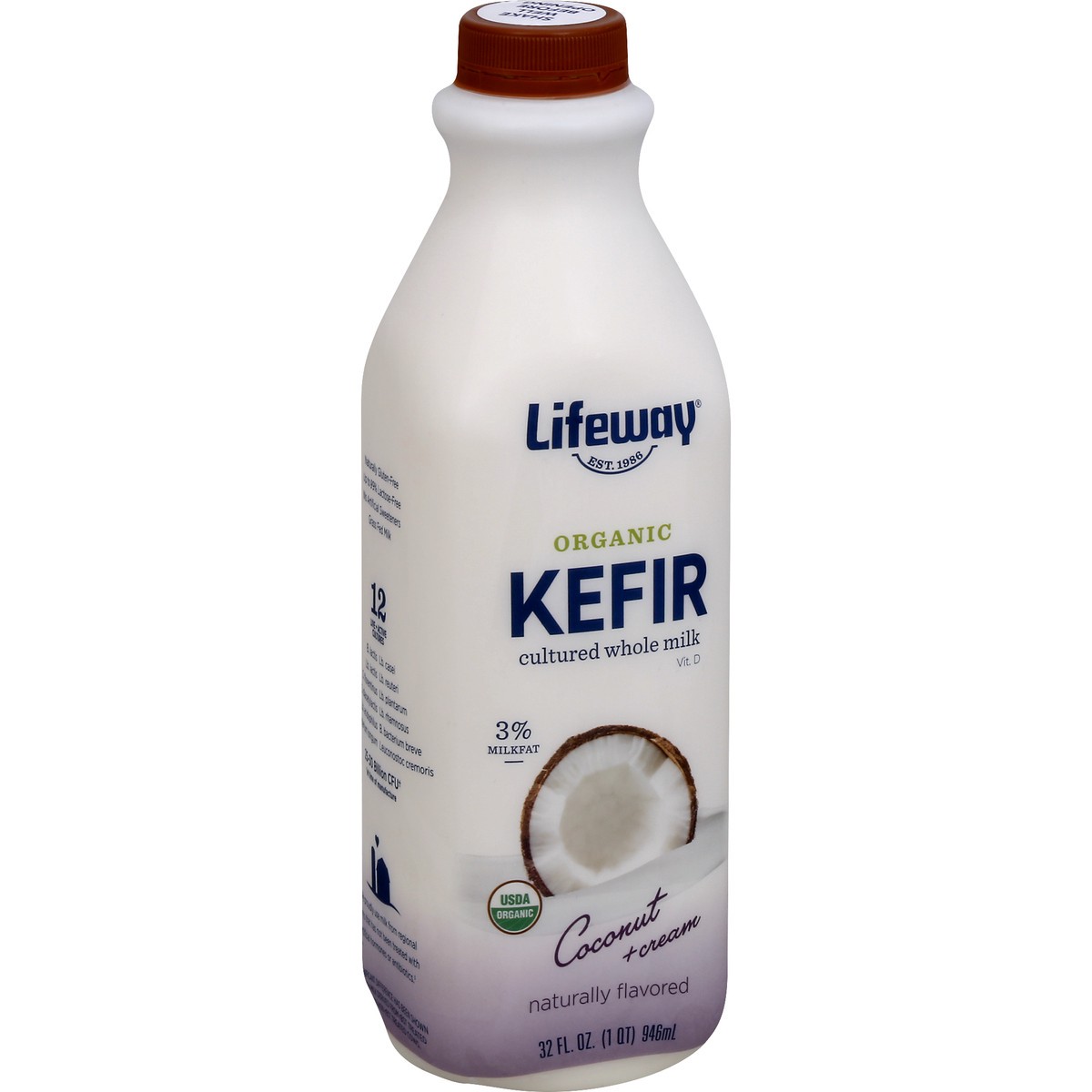 slide 2 of 11, Lifeway Organic Coconut Kefir, 32 oz