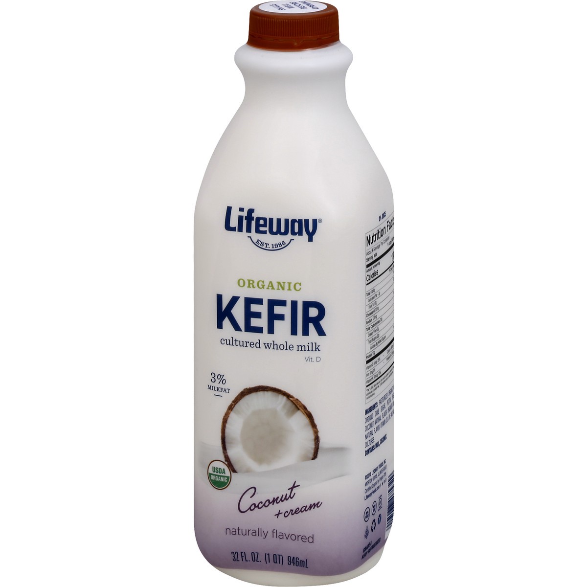 slide 4 of 11, Lifeway Organic Coconut Kefir, 32 oz