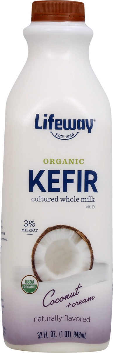 slide 10 of 11, Lifeway Organic Coconut Kefir, 32 oz