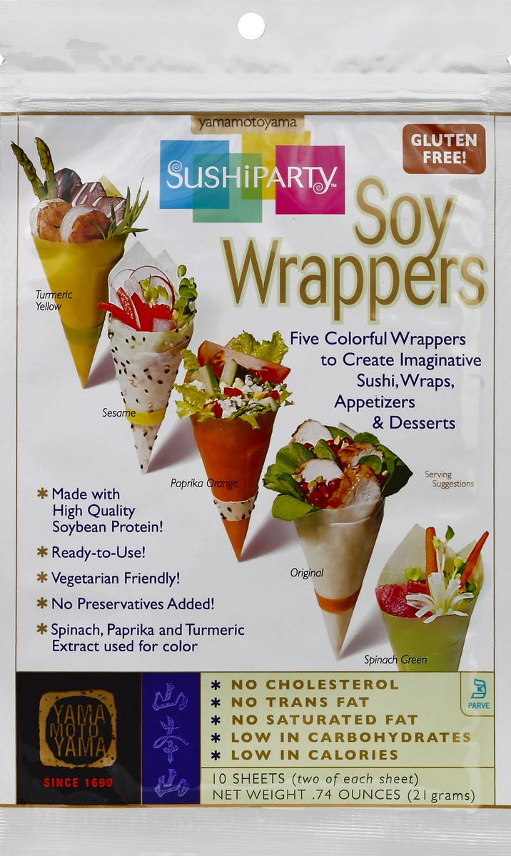 slide 3 of 3, Yamamotoyama Soy Wrappers 10 ea, 74 oz
