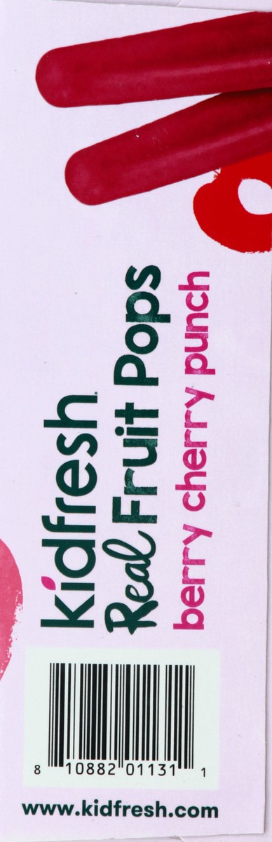 slide 6 of 13, Kidfresh 8 Pack Berry Cherry Punch Fruit Pops 8 ea, 8 ct