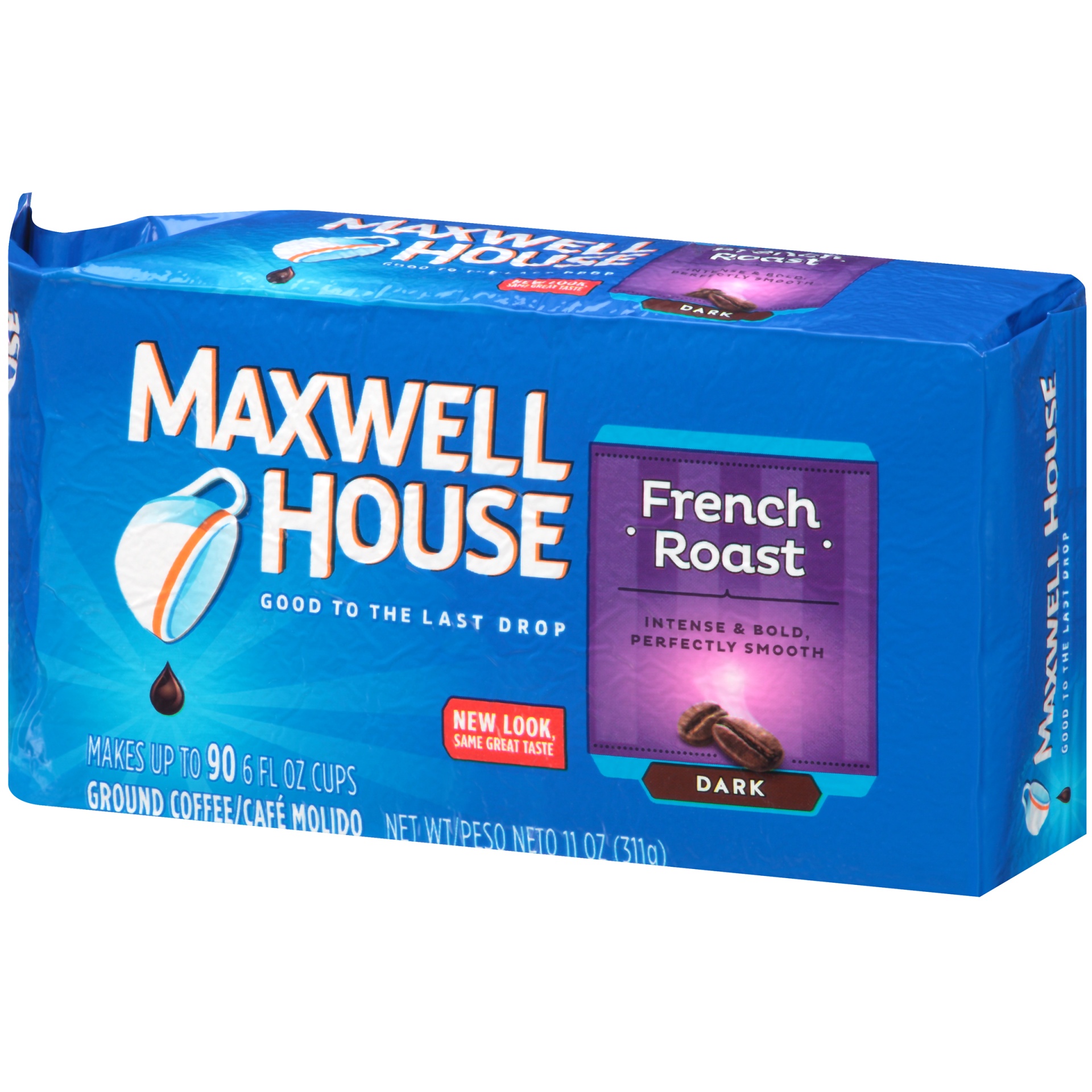 slide 3 of 5, Maxwell House French Roast Dark Roast Ground Coffee, 11 oz Bag, 11 oz