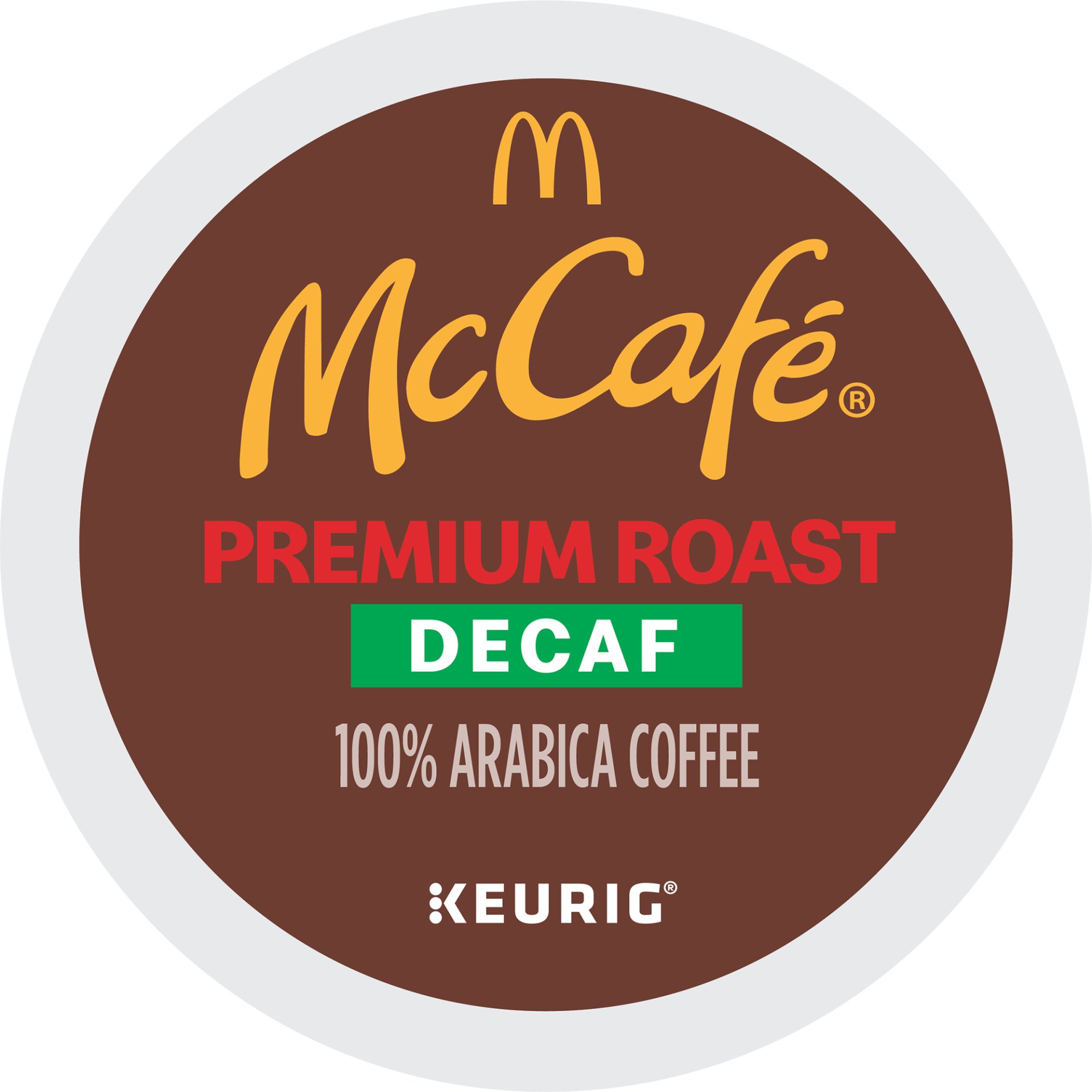 slide 2 of 5, McCafé Decaf Premium Roast Medium Coffee K-Cup Pods, 18 ct