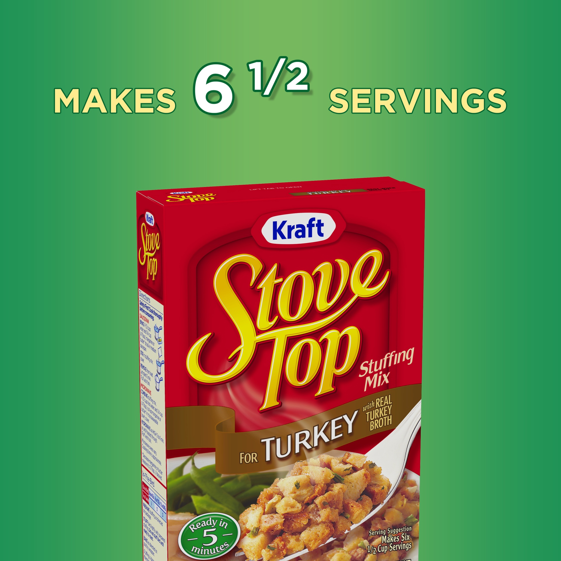 slide 2 of 9, Stove Top Stuffing Mix For Turkey, 6 oz