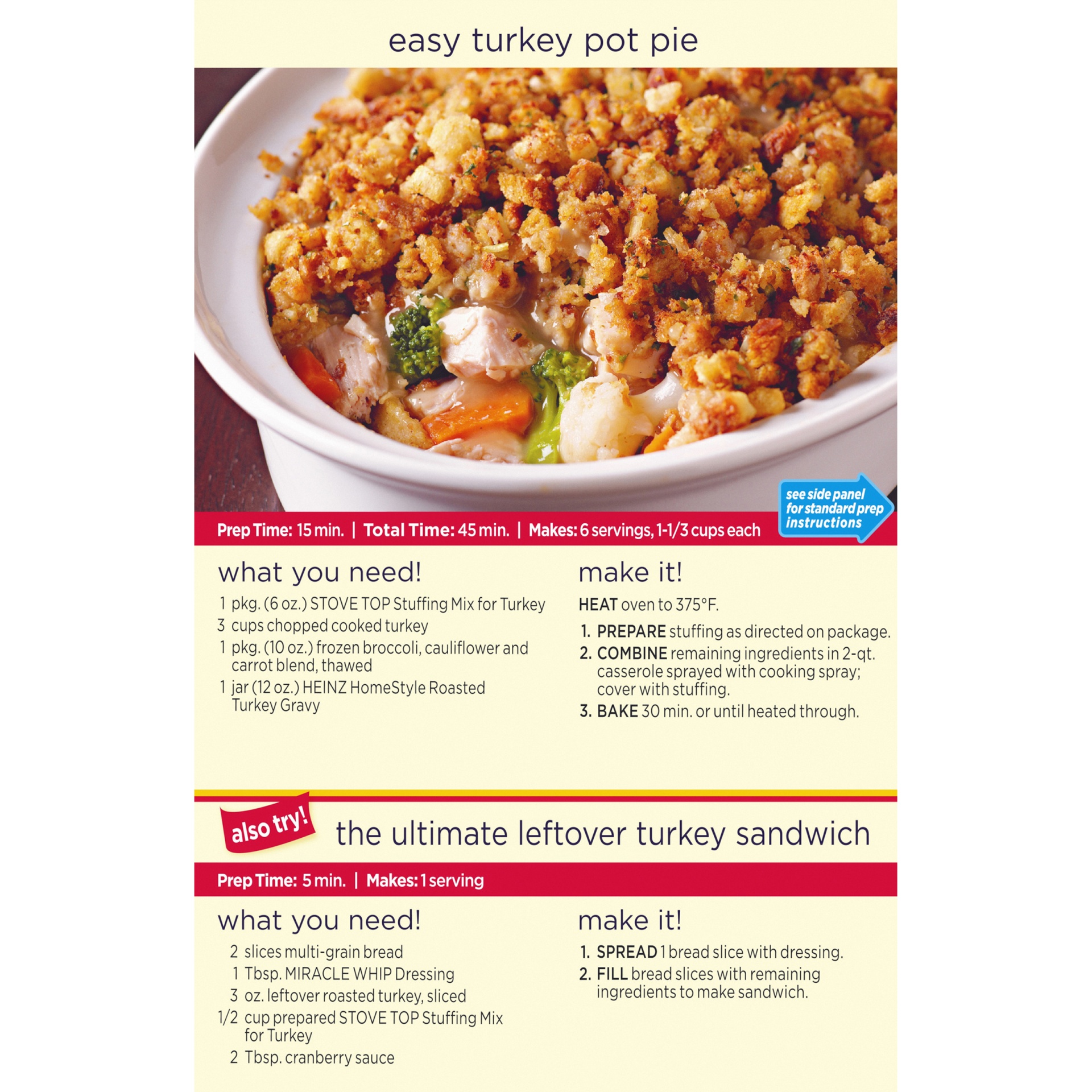 slide 7 of 9, Stove Top Stuffing Mix For Turkey, 6 oz