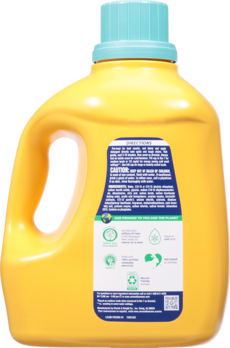 slide 5 of 9, ARM & HAMMER Plus OxiClean Stain Fighters Sparkling Waters Detergent with Fade Defense 118.1 fl oz, 118.10 fl oz