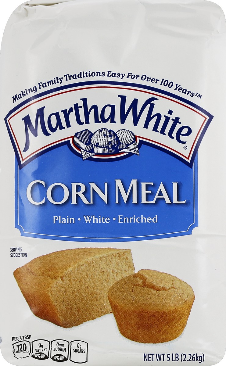 slide 3 of 6, Martha White Cornmeal 5 lb, 5 lb