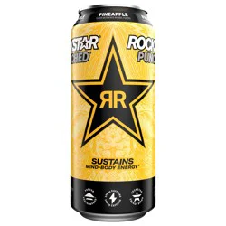 Rockstar Punched Energy Drink Pineapple 16 Fl Oz