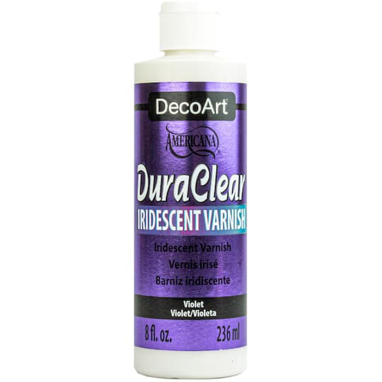 slide 1 of 3, Decoart Americana Duraclear Violet Iridescent Varnish, 8 fl oz