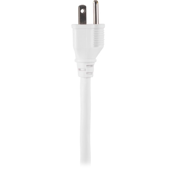 slide 5 of 8, GE 6-Outlet Power Strip, 2' Cord, White, Pack Of 2, 2 ct