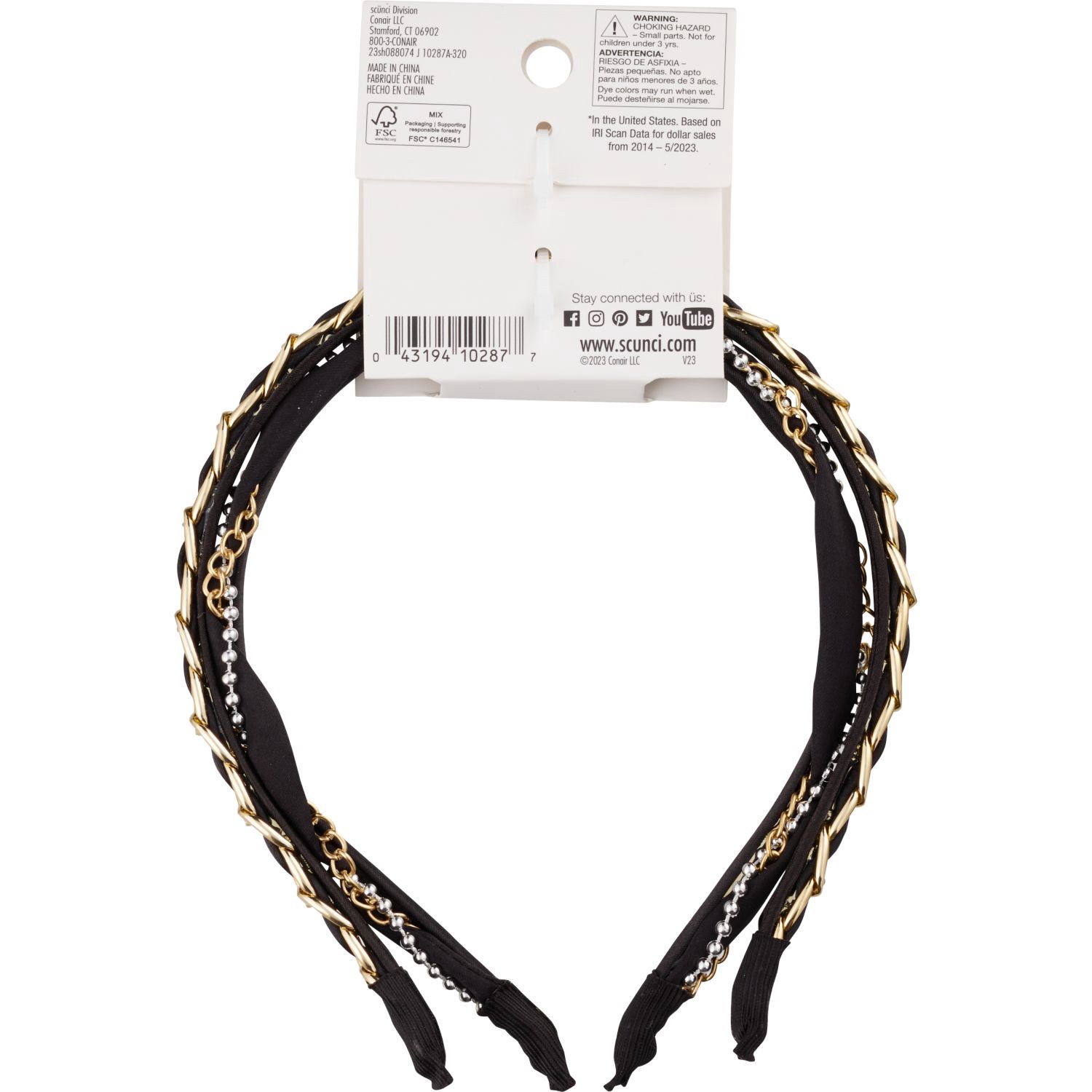 slide 2 of 2, scünci Headband 2 ea, 2 ct