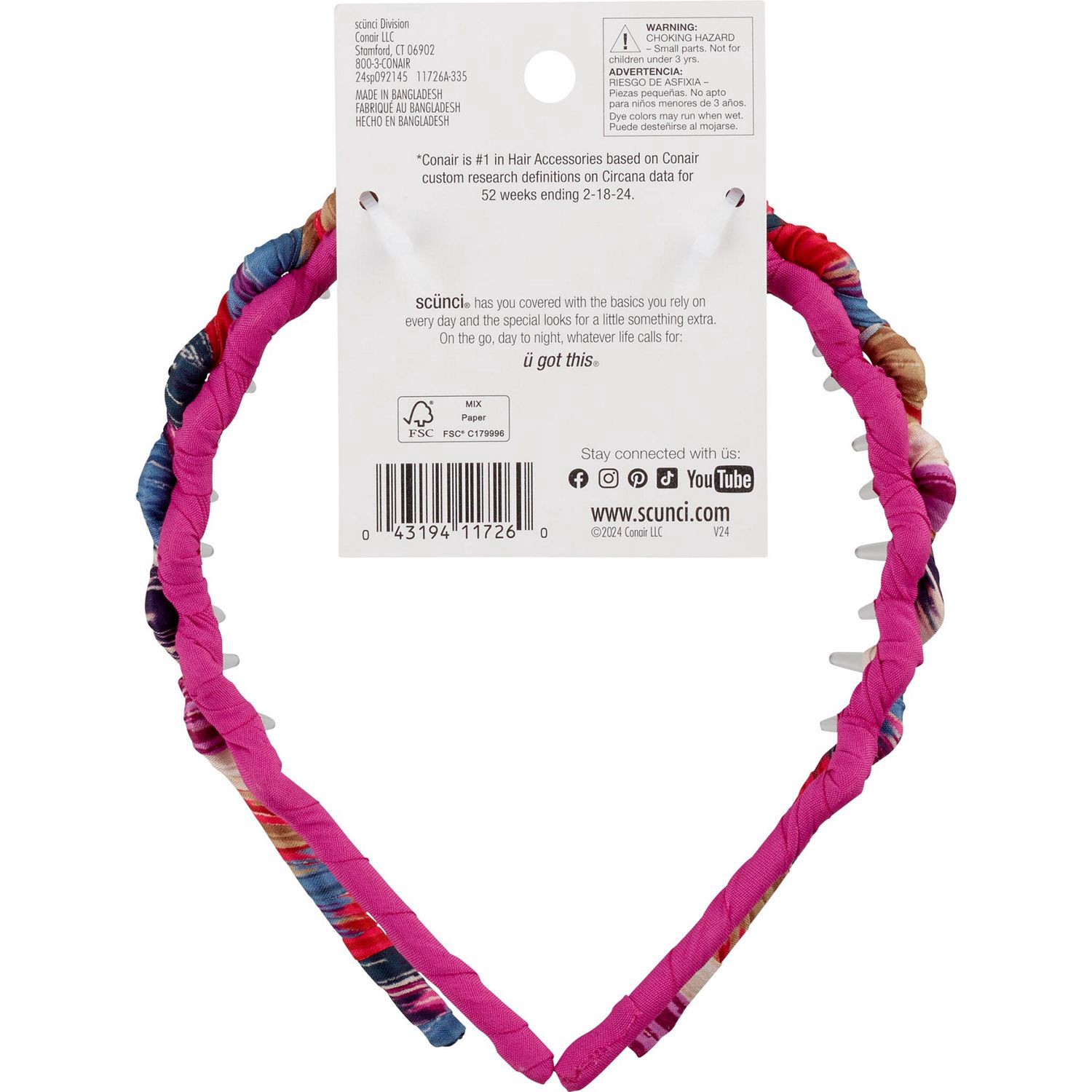 slide 2 of 4, Tamera 2pk Printed Comb Hb, 2 ct