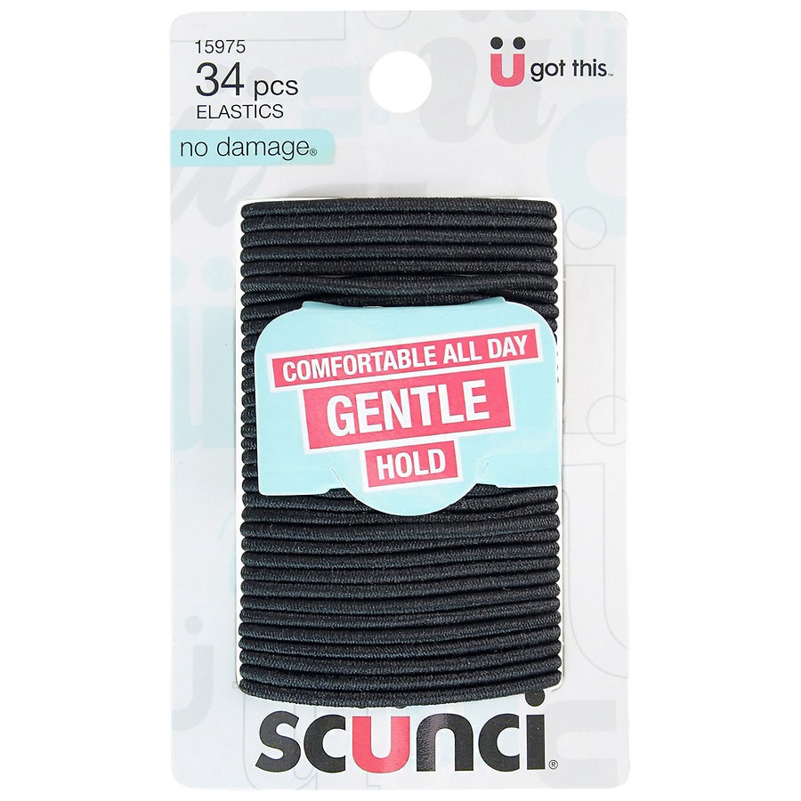 slide 5 of 5, scünci No Damage Elastics 34 Each, 34 ct
