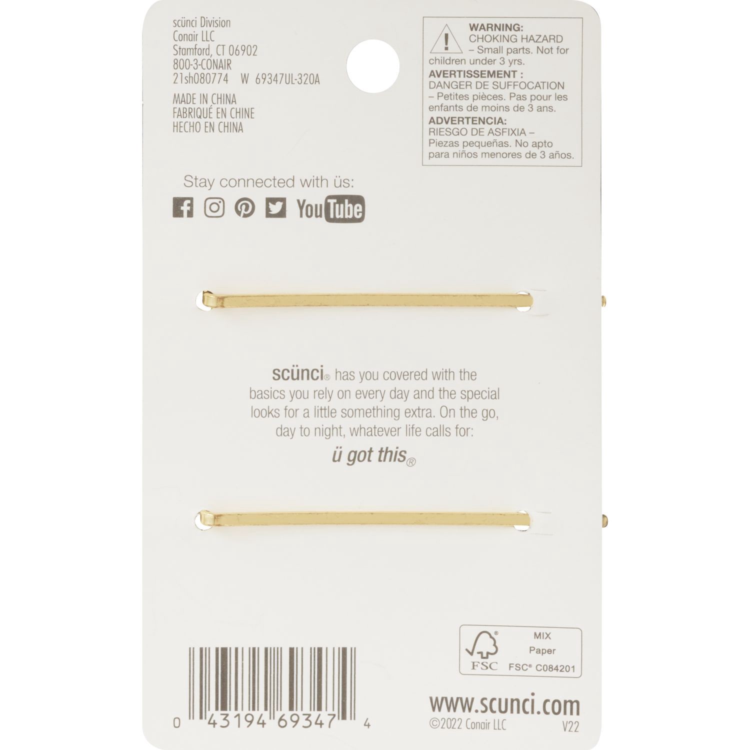 slide 2 of 2, scünci Gold Rhinstone Bp, 1 ct