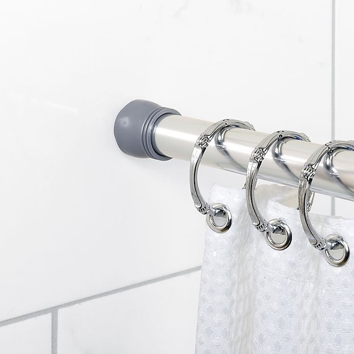 slide 3 of 3, Titan NeverRust Adjustable Aluminum Tension Shower Rod - Chrome, 86 in