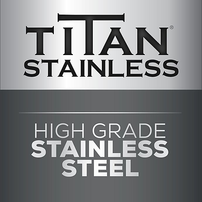 slide 5 of 7, Titan Dual Mount Stainless Steel Shower Rod - White, 1 ct