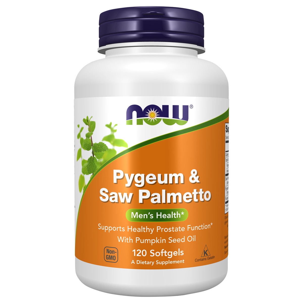 slide 1 of 4, NOW Pygeum & Saw Palmetto - 120 Softgels, 120 ct