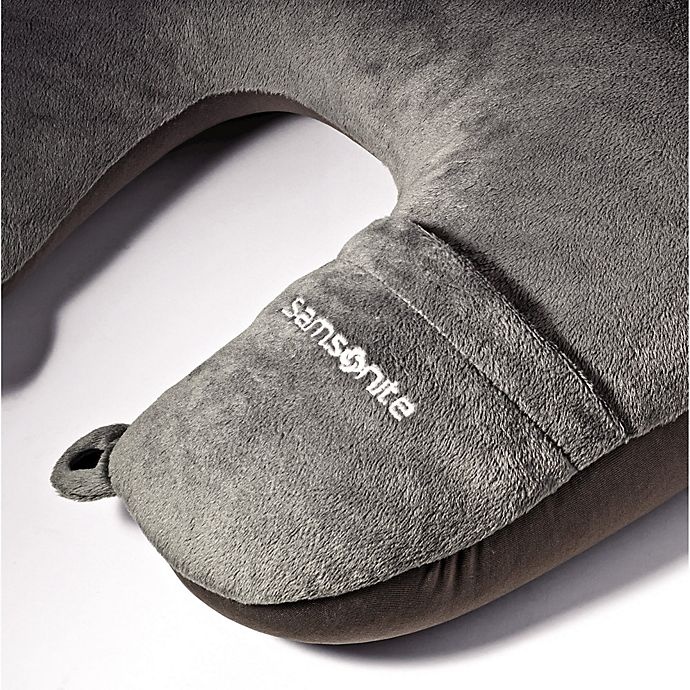 slide 2 of 5, Samsonite Magic 2-in-1 Travel Pillow with Pocket - Charcoal, 1 ct