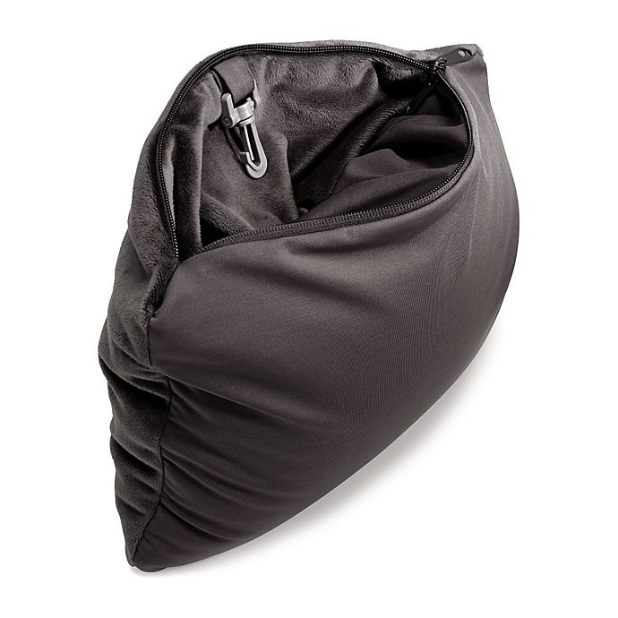 slide 4 of 5, Samsonite Magic 2-in-1 Travel Pillow with Pocket - Charcoal, 1 ct