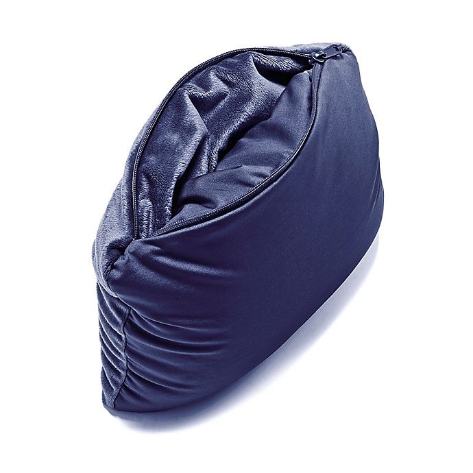 slide 3 of 5, Samsonite Magic 2-in-1 Travel Pillow with Pocket - Navy, 1 ct